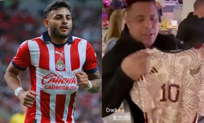 VIDEO: Ronaldo presume camiseta del Tricolor regalada por Alexis Vega