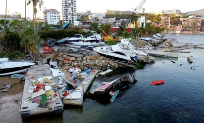 Así luce el Puerto de Acapulco a un mes del paso del huracán 'Otis'