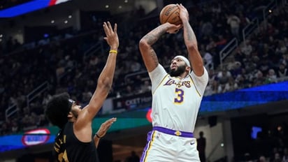 Anthony Davis comanda victoria de los Lakers sobre Cavaliers