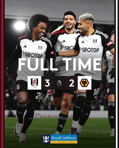 ¡Hasta el último suspiro! Fulham derrotó a Wolves con Raúl Jiménez como titular