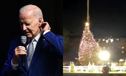 VIDEOS. Árbol de Navidad de la Casa Blanca queda derribado tras fuertes vientos