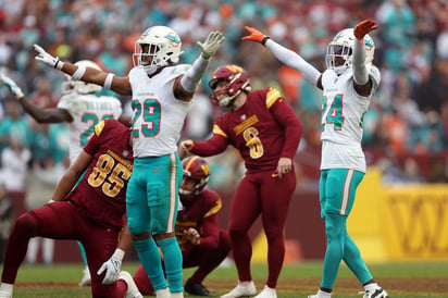 ¡Imparables! Miami Dolphins se imponen a Washington Commanders y llegan a nueve victorias