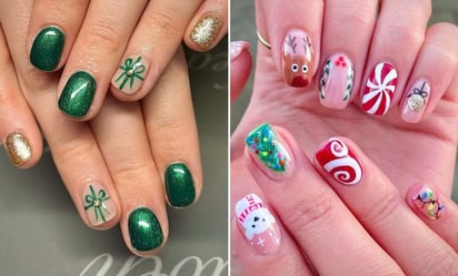 5 manicuras para uñas cortas que te harán brillar en Navidad