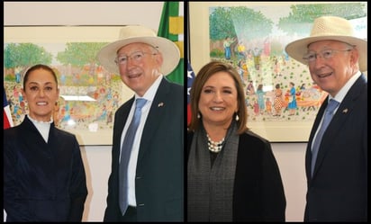 Sheinbaum y Xóchitl plantean desarrollo comercial y modernización de la frontera a Ken Salazar