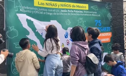 Niños piden al Alto Comisionado de la ONU que se garanticen y respeten los derechos humanos