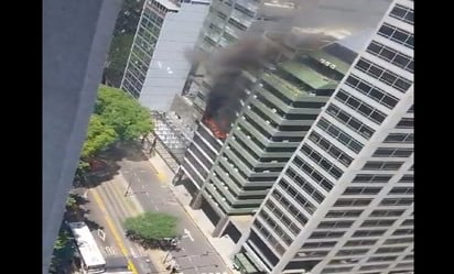 Reportan incendio en inmediaciones del Ministerio de Trabajo de Argentina