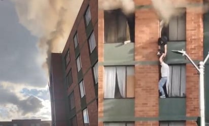 'Escuché gritos': el relato del hombre que salvó a niña y su mascota en incendio en Bogotá