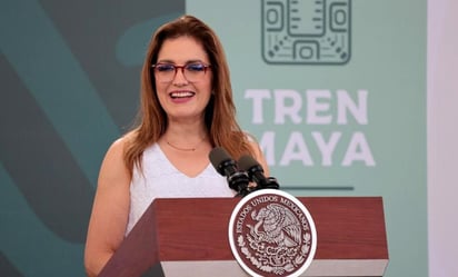 Directora de Alstom pide detener el reloj y guardar esta fecha durante inauguración del primer tramo del Tren Maya