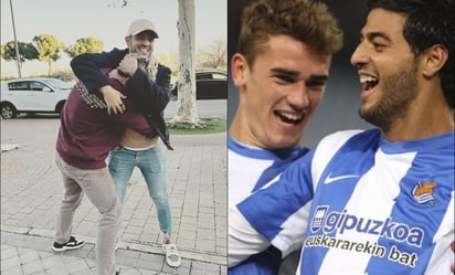 Carlos Vela y un emotivo abrazo tras reencontrarse con Antoine Griezmann