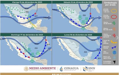 Frente frío número 17 ingresa a la Región Centro de Coahuila