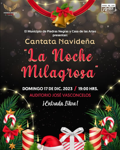 Municipio invita a la cantata 'La Noche Milagrosa' 