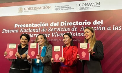 Presenta Segob directorio de servicios para atender a mujeres víctimas de violencia