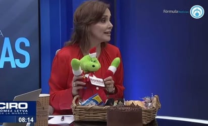 “Epigmenio Ibarra es el Grinch de la Política”, dice Lilly Téllez y le lleva canasta navideña con Ciro Gómez Leyva