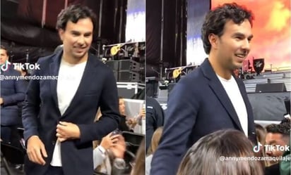 Checo Pérez se roba el show en concierto de Luis Miguel