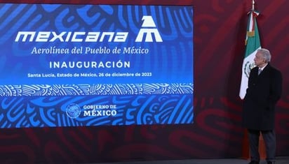 AMLO inaugura Mexicana de Aviación desde Palacio Nacional