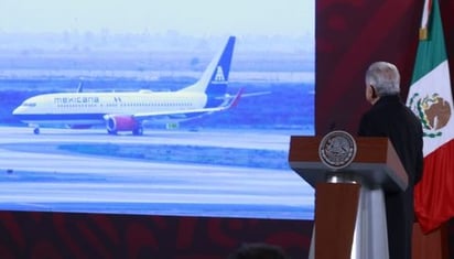 La razón de AMLO por la que no viajó en el vuelo inaugural de Mexicana de Aviación