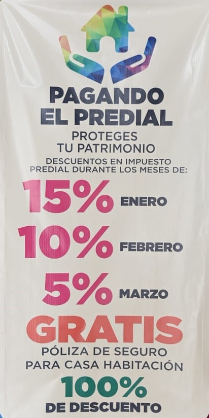 Acuña Invita a contribuyentes del Predial a aprovechar estímulos por pronto pago para obras, programas y acciones de gobierno