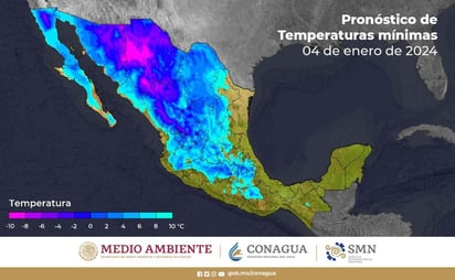 Se pronostican temperaturas entre -5 a 0 grados con heladas