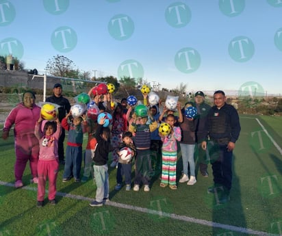 Policía Municipal de Monclova fomentan la solidaridad y el deporte en acciones de proximidad