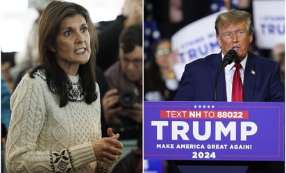 Trump agradece el apoyo de Ron DeSantis y arremete contra su rival republicana Nikki Haley