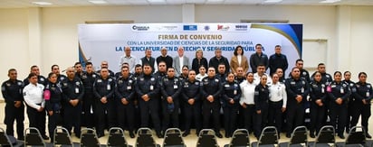 Firman convenio Universidad de Ciencias de la Seguridad 