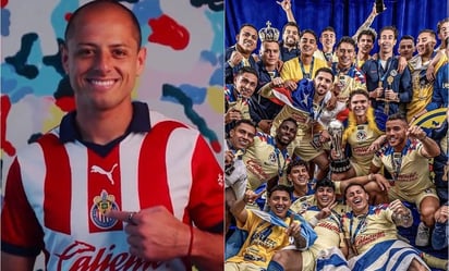 América aprovecha el regreso de Chicharito, para restregar su título 14 a las Chivas