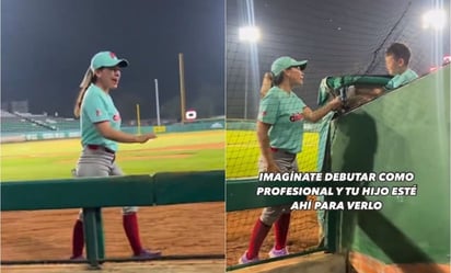 VIDEO: Jugadora de los Diablos Rojos del México dedica triunfo en la LMS a su hijo