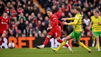 Darwin Núñez anotó ante Norwich, y volvió a marcar en Anfield después de tres meses