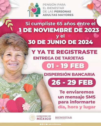 Los adultos mayores recibirán en febrero su tarjeta nueva