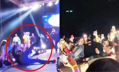 En redes, aseguran que caída de Dani Flow en el escenario fue producto del 'karma'