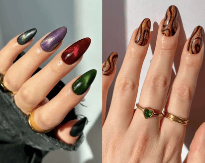 Ideas de uñas 'mob wife' para un look de belleza impecable: Es oficial, el 2024 se despide del estilo minimalista y sencillo para dar paso al maximalismo en todo su esplendor.