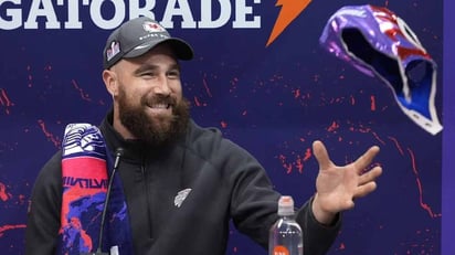 Travis Kelce felicita al América por la 14 previo al Super Bowl 2024