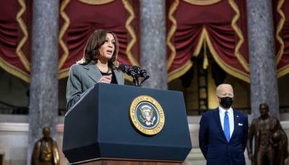 Kamala Harris califica de 'inapropiados' los comentarios de fiscal sobre memoria de Biden