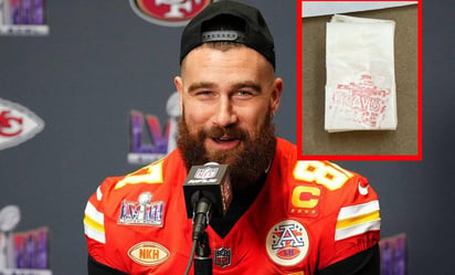 Confiscan envolturas de fentanilo con imagen de Travis Kelce en plena fiebre por Super Bowl