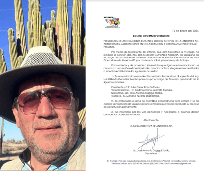 Por desvío de recursos, Gilberto González quedó fuera de la asociación ANTOMEX