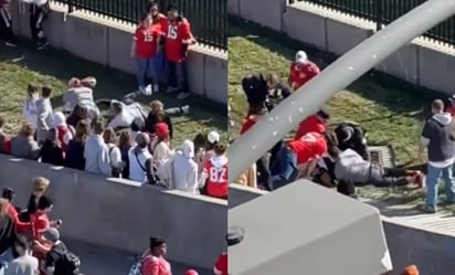 VIDEO: Aficionados de los Chiefs detienen al presunto responsable del tiroteo en Kansas City