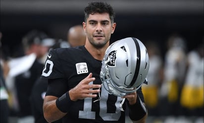 Jimmy Garoppolo, de los Raiders, suspendido por uso de sustancias que mejoran rendimiento