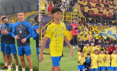 VIDEO: Cristiano Ronaldo y el Al-Nassr realizan homenaje a su hijo por ganar título