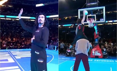 Jaime Jáquez Jr y su espectacular presentación saltando a Shaquille O'Neal en el concurso de clavadas del All Star Game NBA