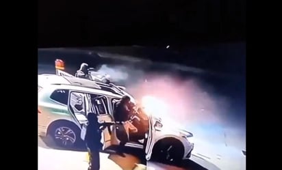 Captan brutal ataque de cuatro sicarios contra policías en Ensenada; hay un muerto