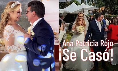 Ana Patricia Rojo se casó por tercera ocasión en discreta ceremonia