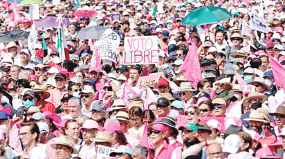 Ciudadanos dan a conocer su sentir por la lucha democrática