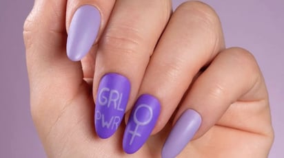 Uñas moradas para el 8 de marzo: 10 ideas para recargarte de poder femenino: ¡Aquí tienes los diseños más destacados para conmemorar el Día de la Mujer durante todo el mes!