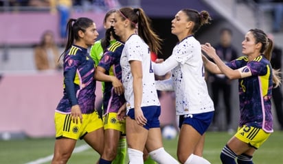 La pelea entre Alex Morgan y Catalina Usme en la Copa Oro W