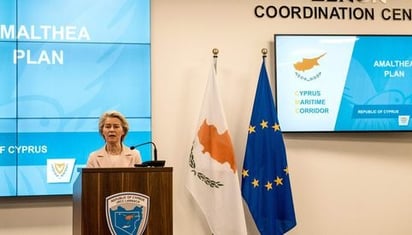 Corredor marítimo de ayuda para Gaza comienza el sábado o domingo, afirma Von der Leyen