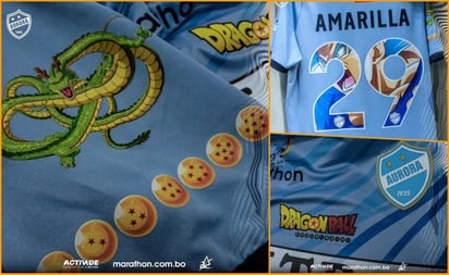 ¡Vaya homenaje! Club Aurora de Bolivia 'decora' su uniforme al estilo de DBZ en memoria de Akira Toriyama