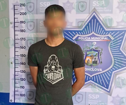 Joven fue detenido por alterar el orden en la colonia Calderón de Monclova