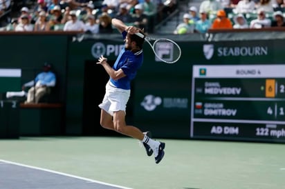 Medvedev supera a Dimitrov y vuelve a unos Cuartos de Final en Indian Wells