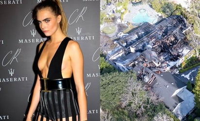 Incendio destruye mansión de modelo Cara Delevingne en California; sobreviven sus dos gatos