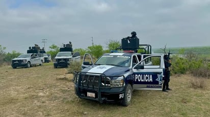 Marina y policía estatal realizan operativos de seguridad en Nava y Cinco Manantiales